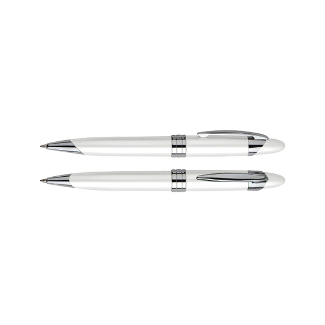 Bolígrafo Metálico White Pearl