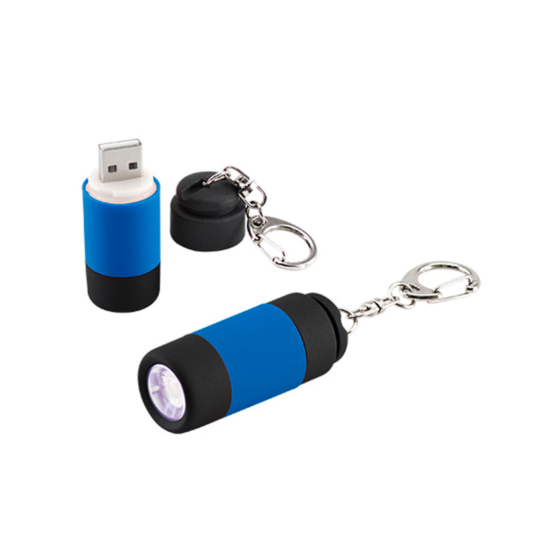 Llavero-Linterna LED Cargador USB